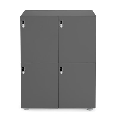 Charcoal Stash Digital 4-Door Locker,Charcoal,hi-res